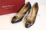 Giày nữ Salvatore Ferragamo size 6C đen cao 7cm-Giay-nu-Salvatore-Ferragamo-size-6C-den-cao-7cm