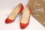 Giày nữ Christian Louboutin đế cói size 36 đỏ cam cao 8cm-Giay-nu-Christian-Louboutin-de-coi-size-36-do-cam-cao-8cm